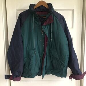 Vintage 80s 90s Mighty Mac Color Block Insulated Jacket Mens Large Ski Outdoors